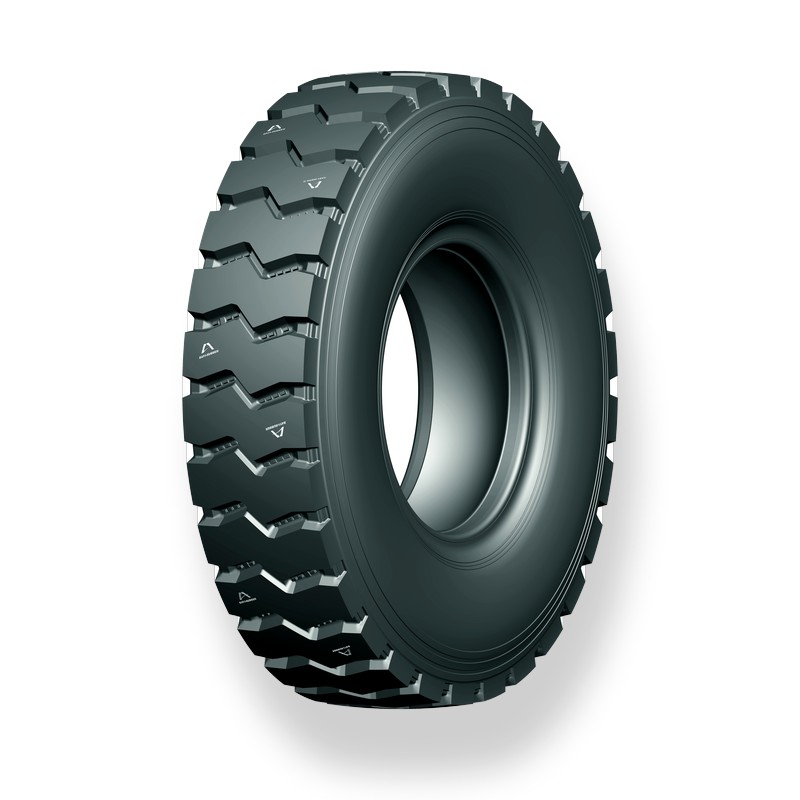 BY806 12.00R20 mining dump truck tire, 3/4 view
