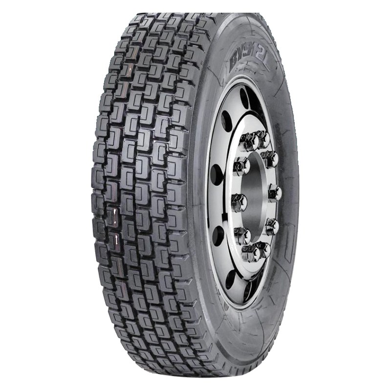 BY912L truck tyre, 3/4 view