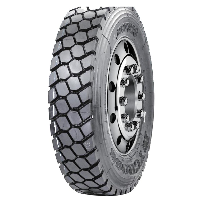 BY916 truck tire, official factory photo