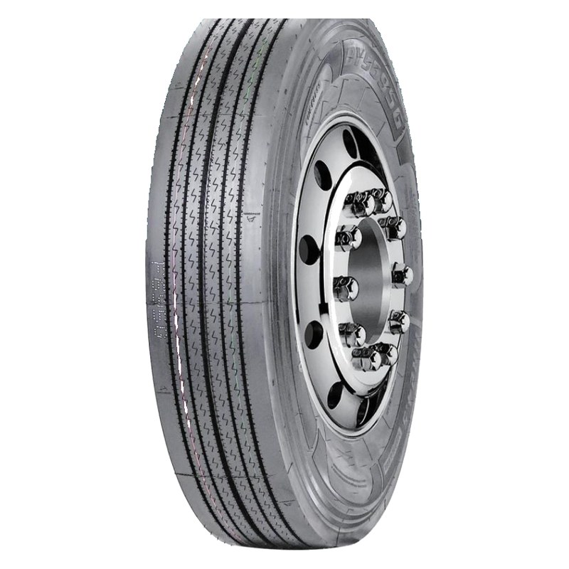 BYS695G truck tyre, 3/4 view